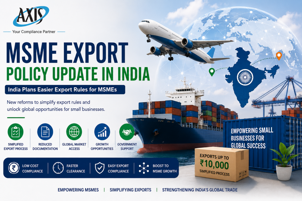 MSME Export Policy Update in India: New Opportunities for Small Exporters
