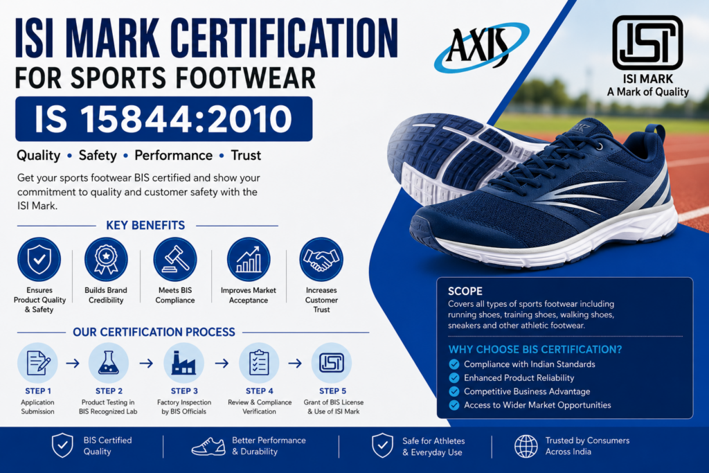 ISI Mark Certification for Sports Footwear IS 15844:2010