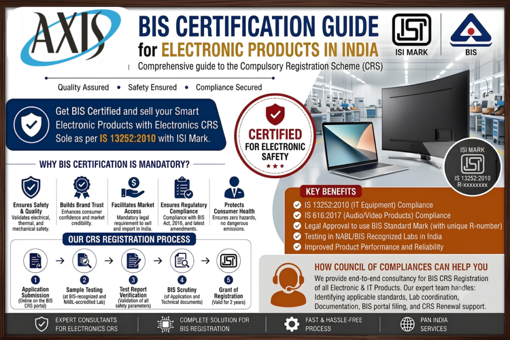 BIS Certification for Electronic Products in India