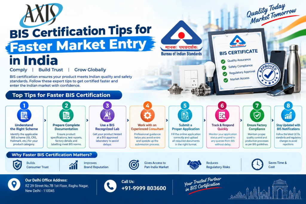 BIS Certification Tips for Faster Market Entry in India