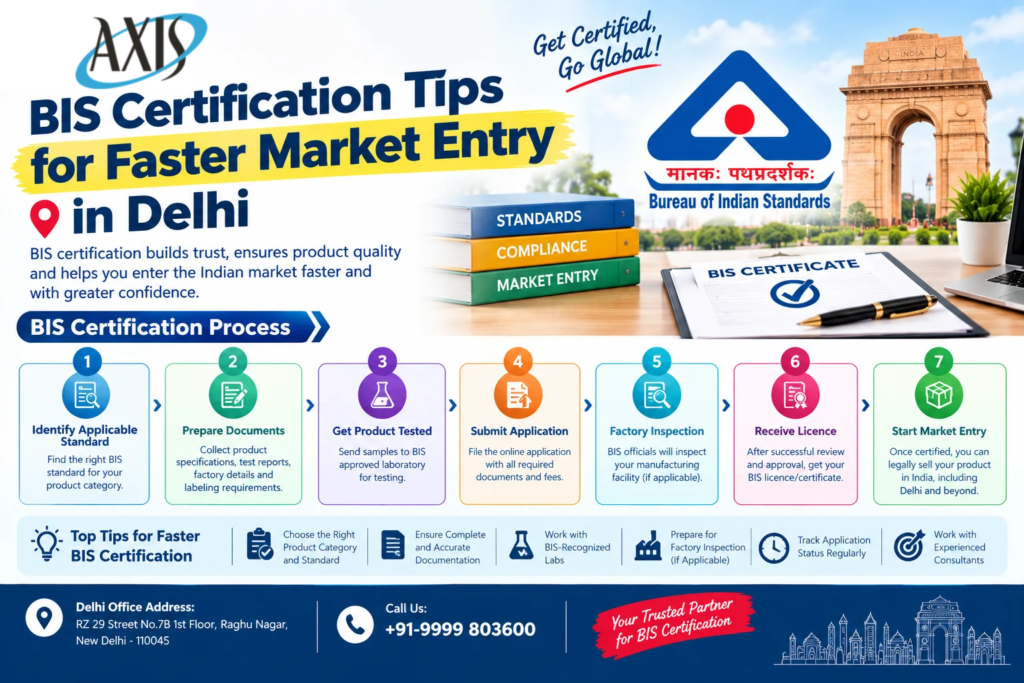BIS Certification Tips for Faster Market Entry in Delhi