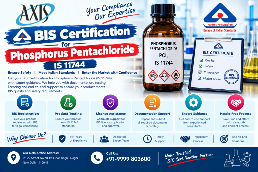 BIS Certification for Phosphorus Pentachloride IS 11744